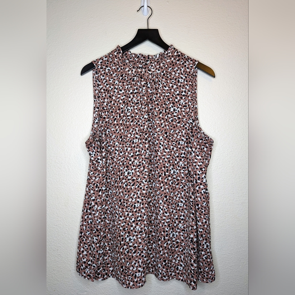 Torrid Georgette Mock Neck Tank